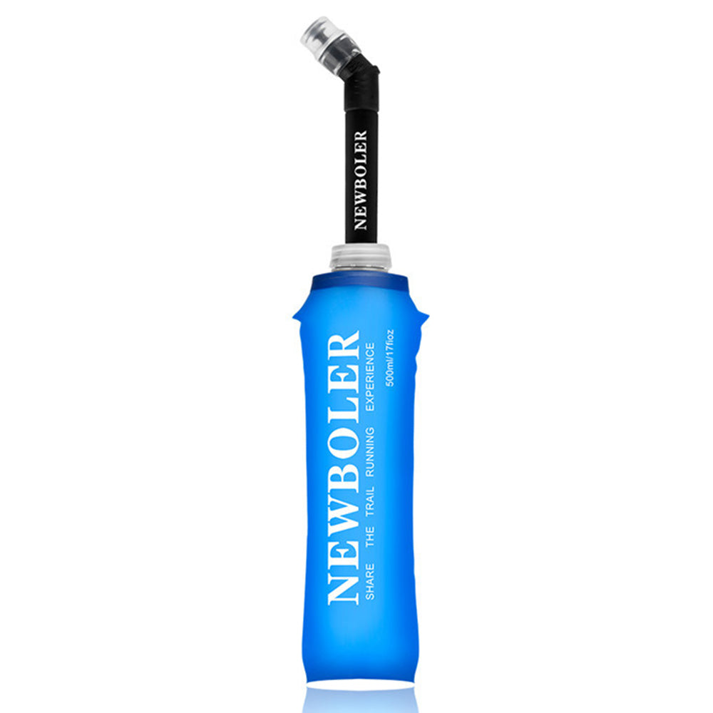 NEWBOLER RUN041 500ML Water Bottle Sports Soft TPU Flask with Straw (BPA-Free, NO FDA Certified) NEWBOLER RUN041 500ML Water Bottle Sports Soft TPU Flask with Straw (BPA-Free, NO FDA Certified)